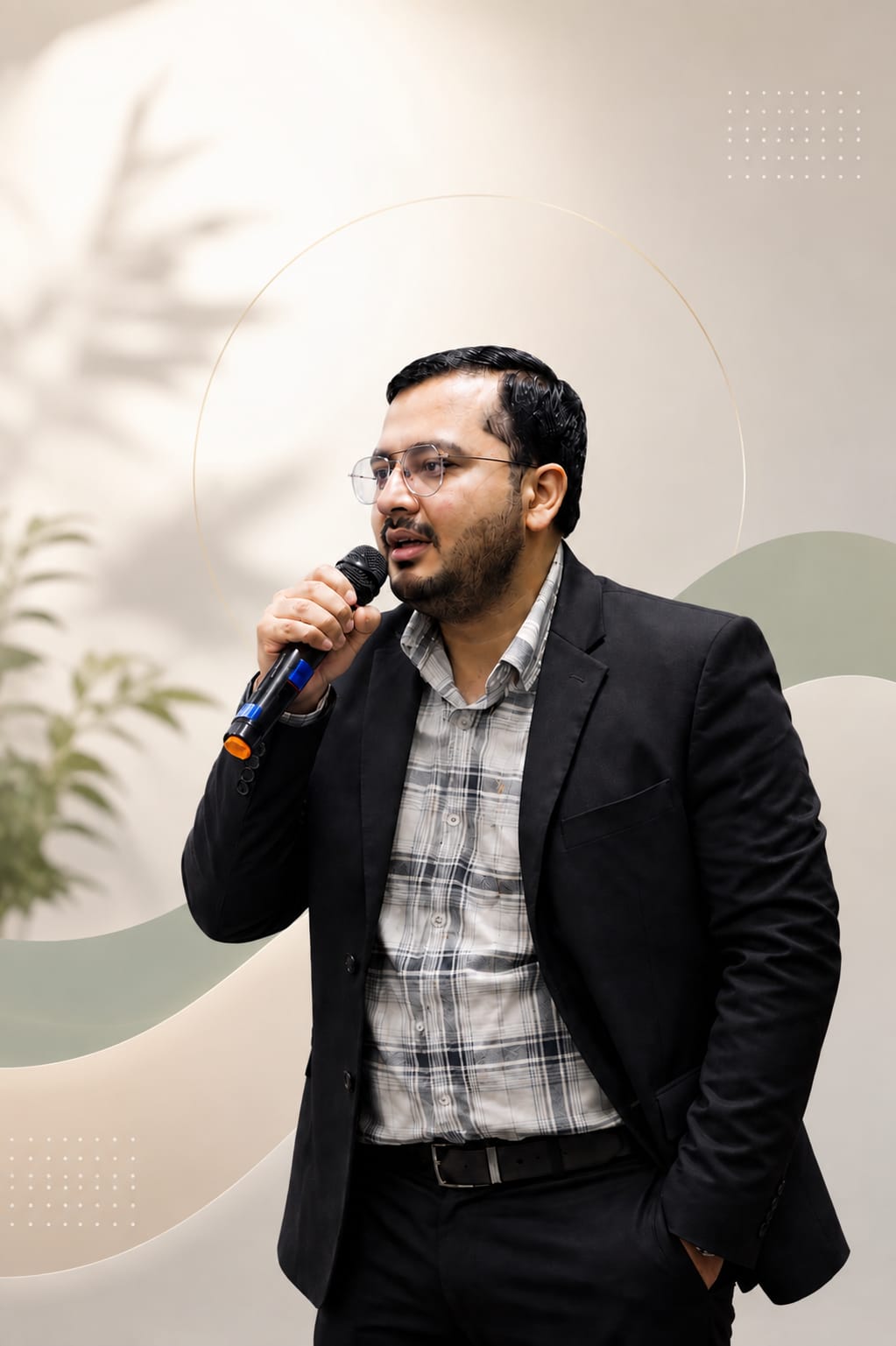 Adv. Pranav Jobanputra, founder of LexTech Orbit, speaking at an event